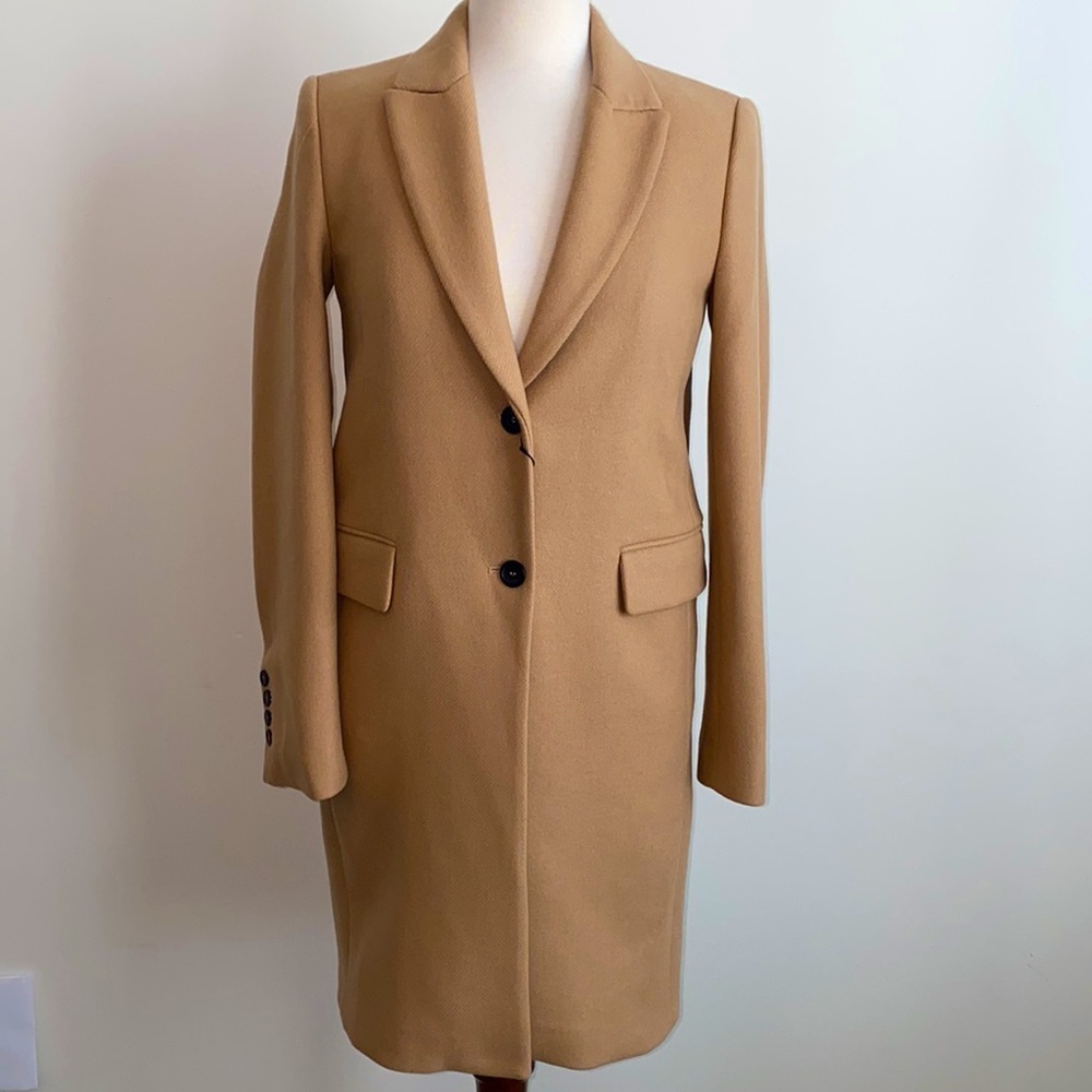 Zara Manteco Wool Blend Coat Size XS